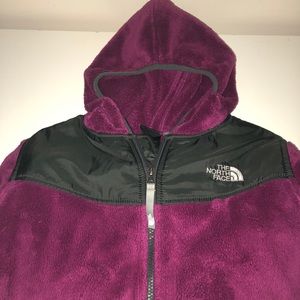 NORTH FACE 💖Pink fleece hoodie zip up